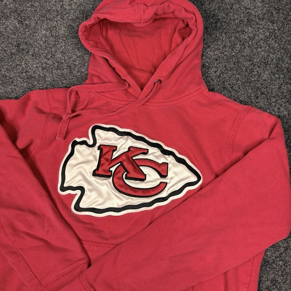 Antigua Kansas City Chiefs Hoodie Red Big Stitched On Arrowhead Logo Men’s Small